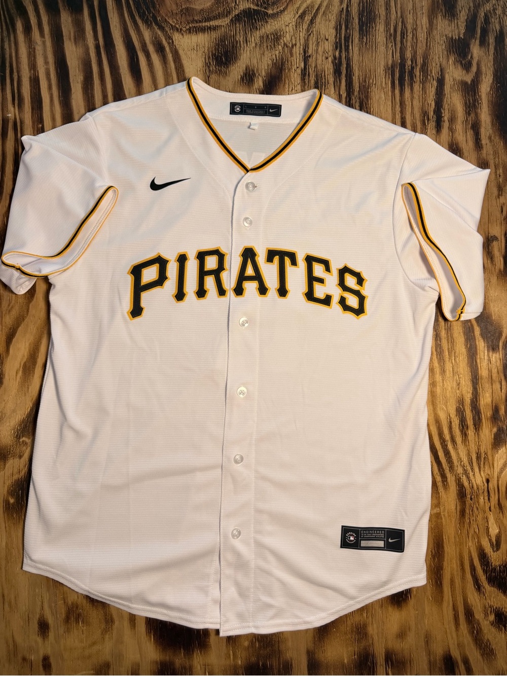 Nike Pittsburgh Pirates White Short-Sleeve Baseball Jersey